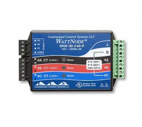 WattNode 208/240 VAC 1,2, or 3 Phase Wye kWh Transducer Sensor - T-WNB-3D-240