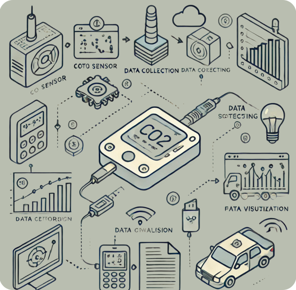 Cara kerja CO2 Data Logger