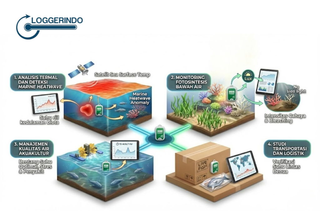 Fungsi HOBO Pendant Data Logger: Rekam Suhu Dan Cahaya Perairan