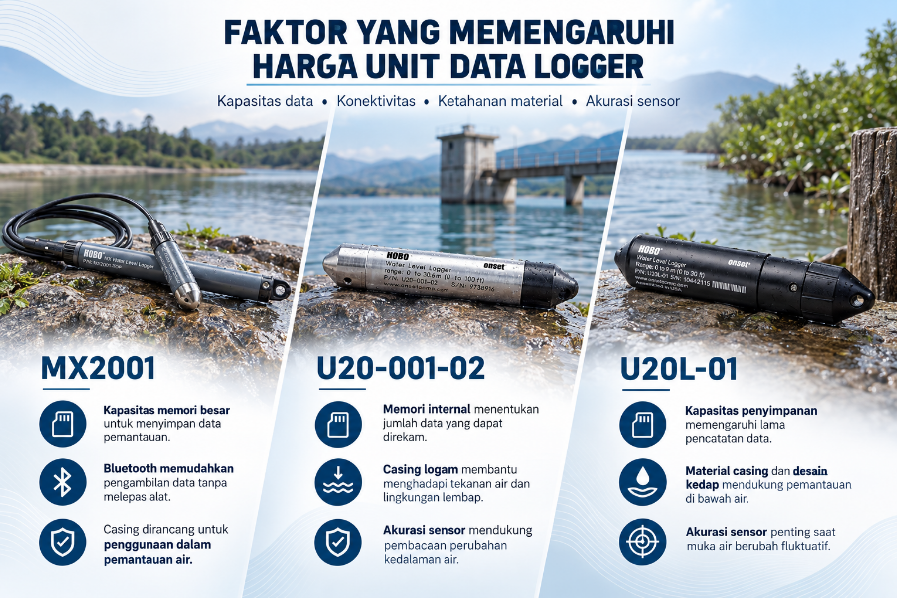 Faktor Penentu Harga HOBO Water Level Logger