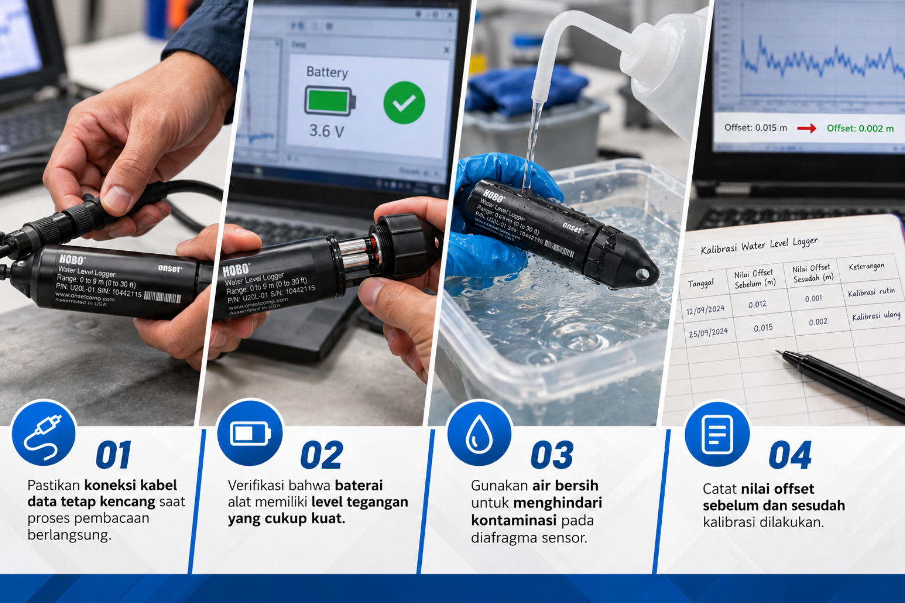 Langkah Teknis Cara Kalibrasi Water Level Logger
