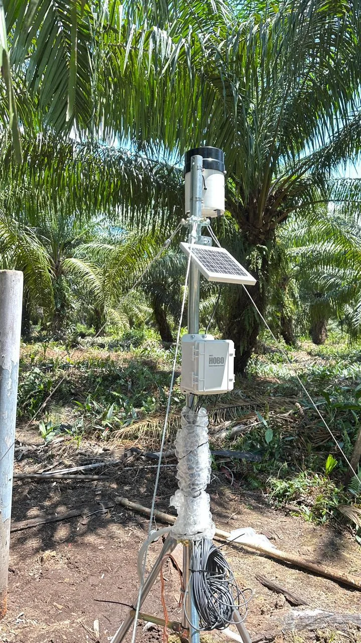 Dokumentasi Instalasi Weather Station AWLR Taharica di Blok M16, PT Nabire Baru, Papua Tengah