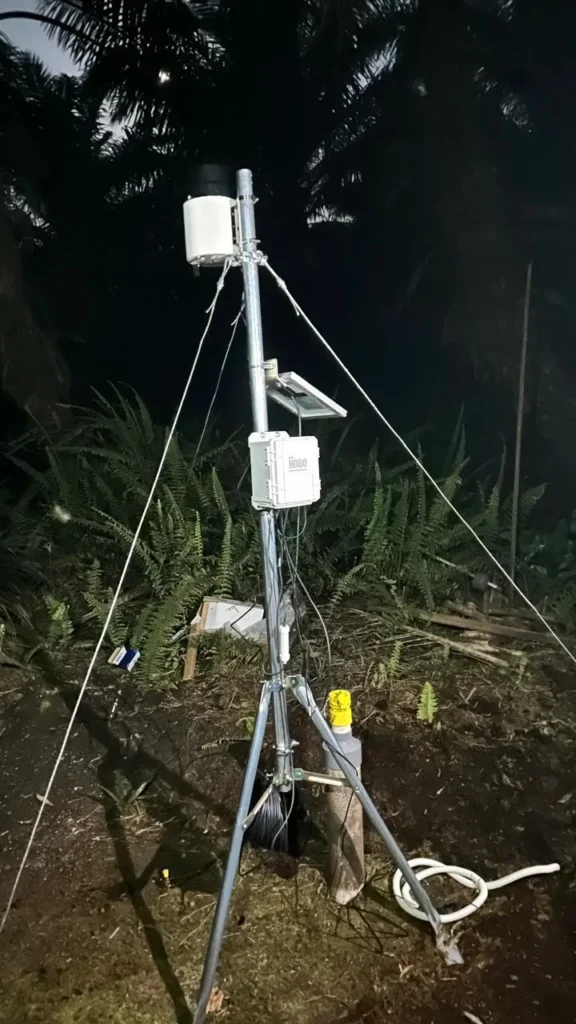 Dokumentasi Instalasi Weather Station AWLR Taharica di Blok I22, PT Agro Bukit, Sampit