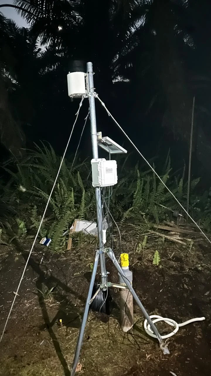 Dokumentasi Instalasi Weather Station AWLR Taharica di Blok I22, PT Agro Bukit, Sampit